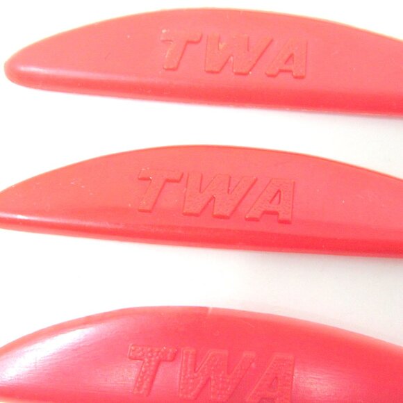 5 TWA Souvenir Propeller Stirrer Red Swizzle Stick Mixed Drink - Picture 2 of 4